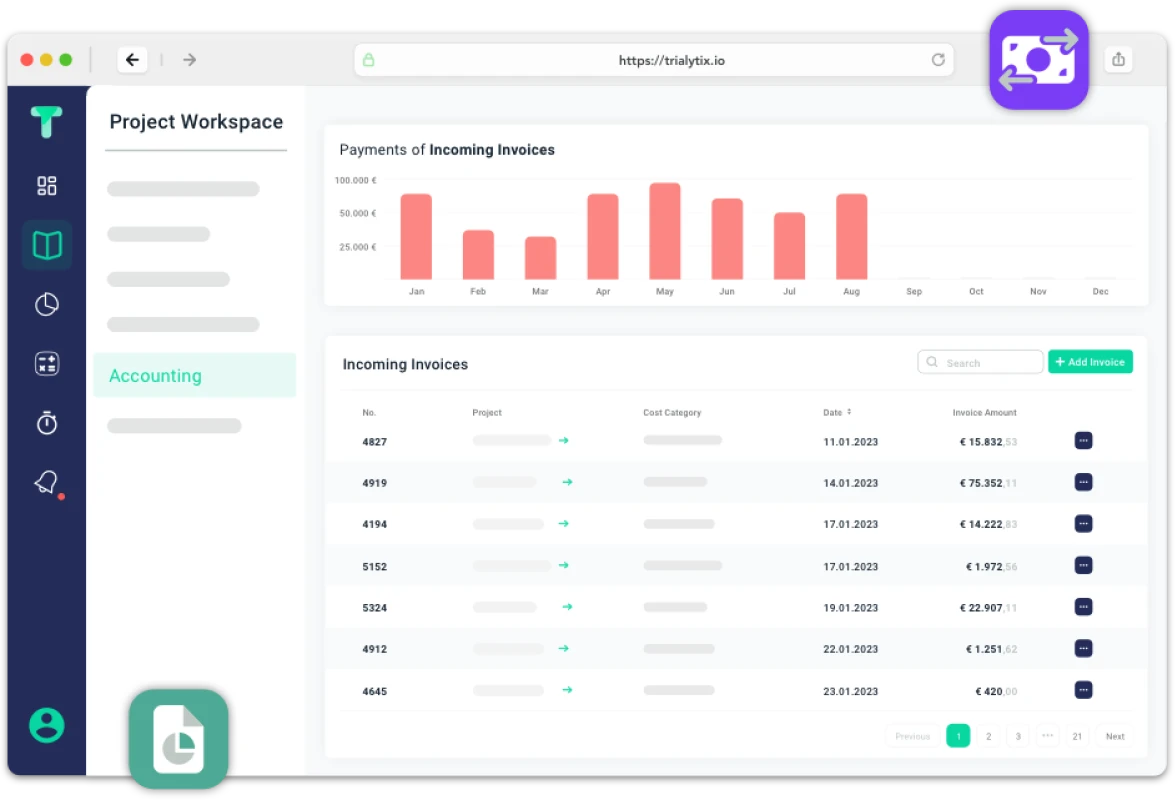 Projekt Workspace Übersicht Beispiel